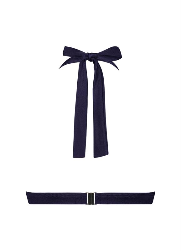 Satin Navy Triangel-Bikini-Top CSW104B630