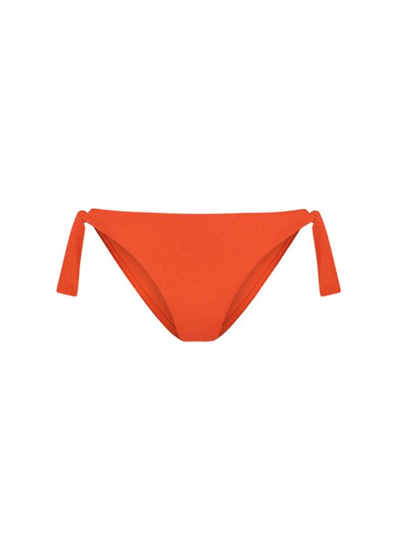 Satin Tomato side tie bikini bottom CSW215A321