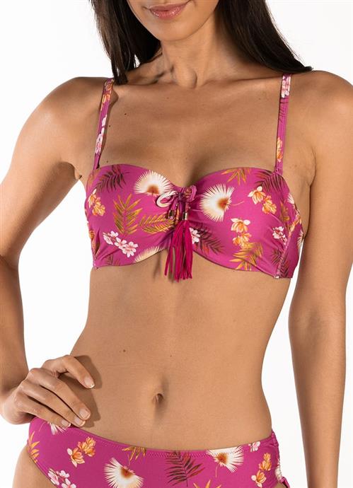Wild Orchid bandeau bikini top 120117-537