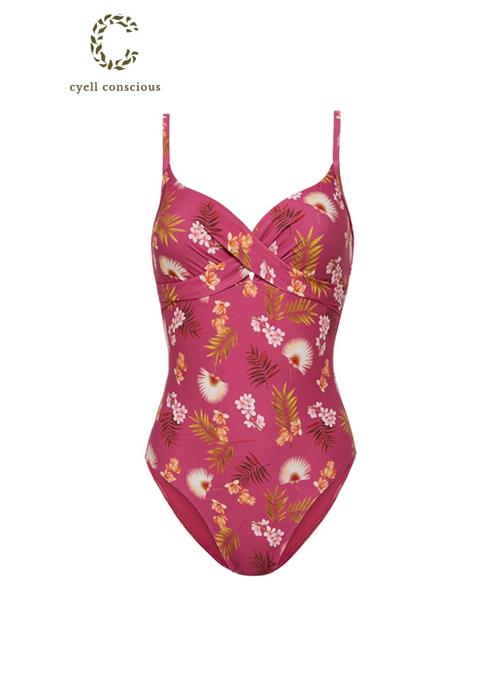 Wild Orchid V-neck swimsuit 120303-537
