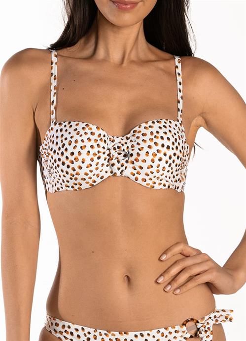 Spot On bandeau bikini top 120117-019