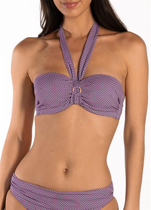 Pretty Paisley bandeau bikini top 110117-539