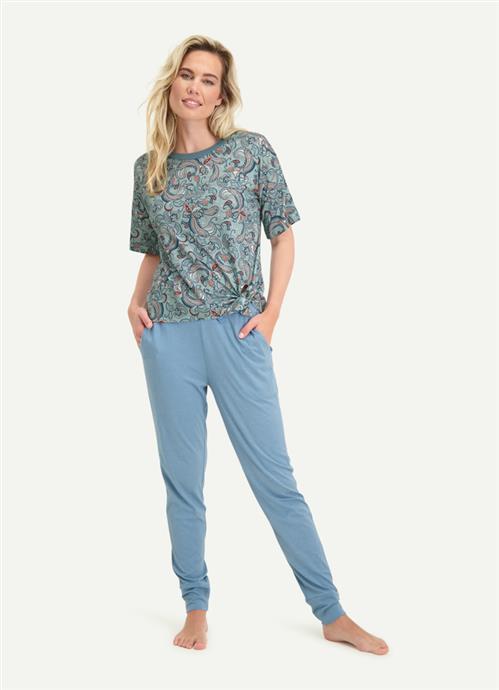 Paisley Elegance pyjama top short sleeves 150116-466