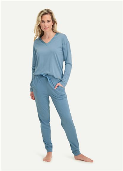coastal-blue-pyjama-top-long-sleeves