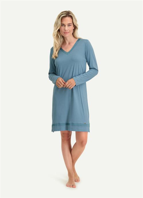 Coastal Blue night dress long sleeves 150520-585