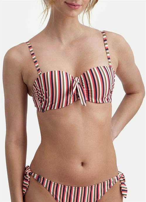 Sassy Stripe bandeau bikini top 220117-720