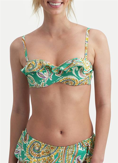 Paisley Perfect bandeau bikini top 210117-714
