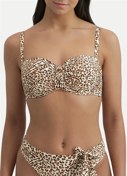 Leopard Love bandeau bikini top 210117-804