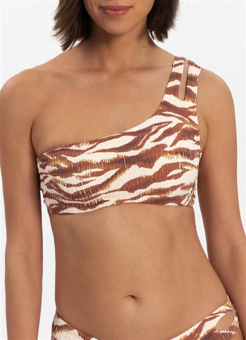 True Zebra One-Shoulder-Bikini-Top 310199-323