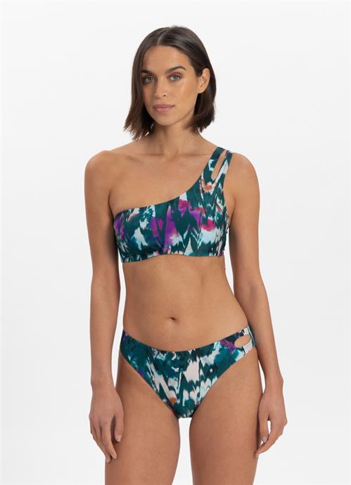 Ikat Teal wired bikini top 310199-708