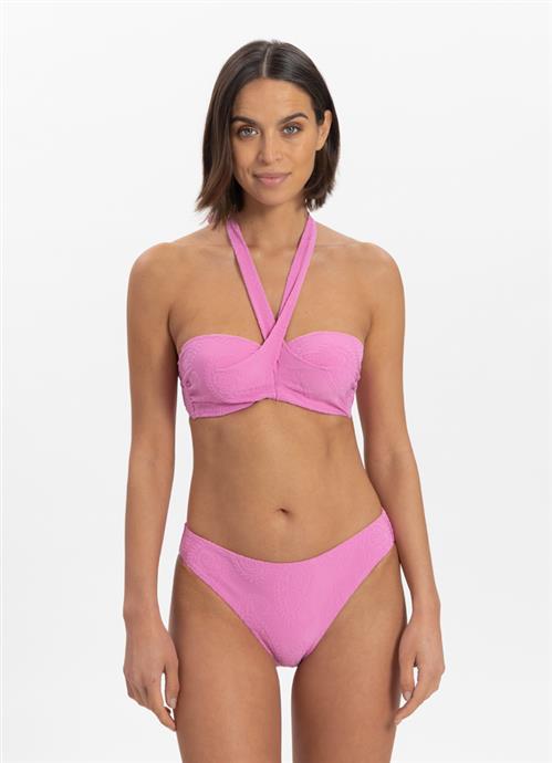 Paisley Pink bandeau bikini top 310141-212