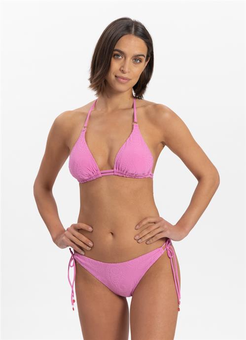 Paisley Pink triangle bikini top 310193-212