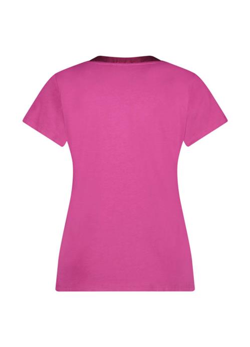 Solids Fuchsia pyjama top short sleeves 330108-440
