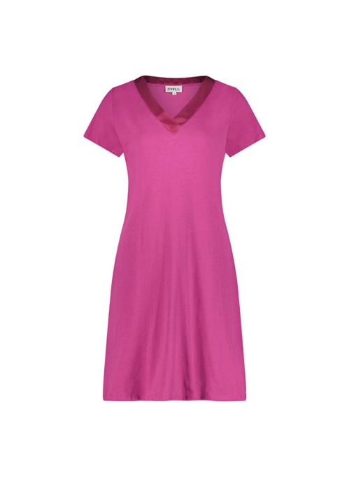Solids Fuchsia night dress short sleeves 330503-440