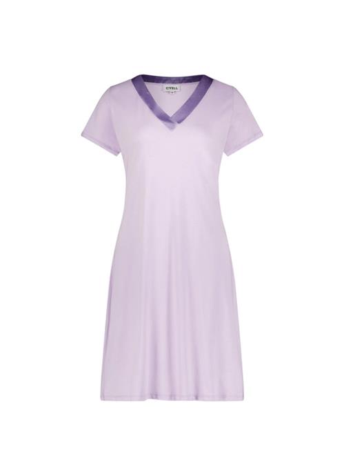 Solids Periwinkle night dress short sleeves 330503-516